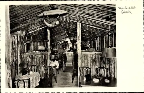 Ak Gehrden Niedersachsen, Räuerhöhle, Inh. Fritz Löchner, Innenansicht