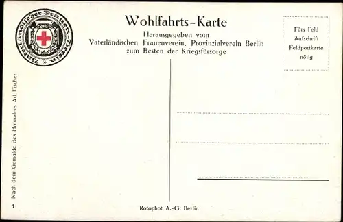Künstler Ak Fischer, Art., Kaiser Wilhelm II., Mantel, Säbel, Pickelhaube, Portrait