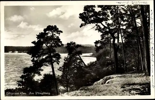 Ak Groß Köris in Brandenburg, Partie am Pfingstberg, Landschaftsblick