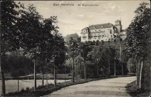 Ak Bad Hersfeld in Hessen, St. Wigbertshöhe, Tennisplatz
