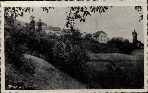 Ak Saint Michel les Portes Isère, Vue venant du Mont Aiguille, Teilansicht der Ortschaft