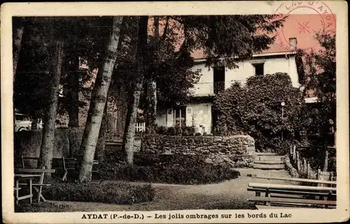 Ak Aydat Puy de Dôme, Les jolis ombrages sur les bords du Lac