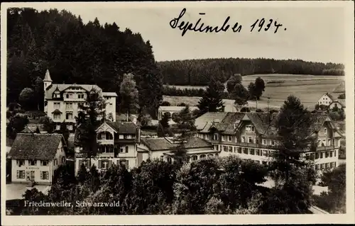 Ak Friedenweiler im Breisgau Schwarzwald, Hotel und Kurhaus Friedenweiler,  Hausfassaden