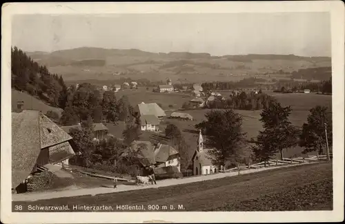 Ak Hinterzarten im Südschwarzwald, Höllental, Kirche, Panorama