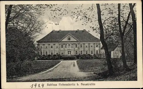 Ak Hohenzieritz im Landkreis Mecklenburgische Seenplatte, Schloss
