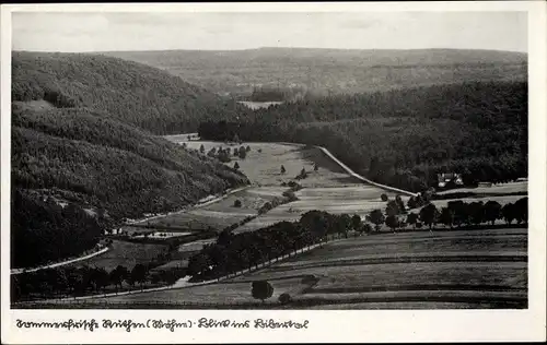 Ak Rüthen in Nordrhein Westfalen, Blick ins Bibertal, Panorama