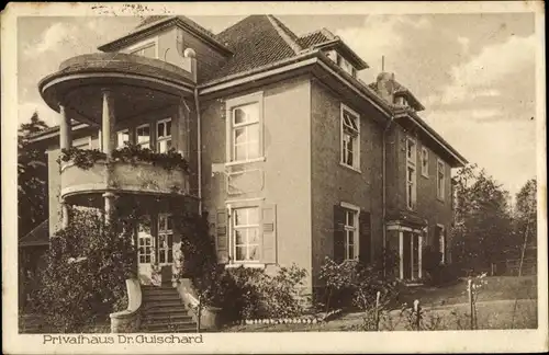 Ak Schledehausen Bissendorf in Niedersachsen, Privathaus Dr. Guischard, Garten