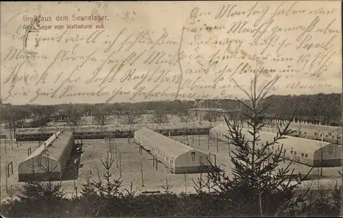 Ak Paderborn in Westfalen, Gruß aus Sennelager, Altes Lager vom Walterturm aus