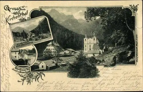 Passepartout Ak Sankt Martin in Salzburg, Kirchental, Gasthaus Egger