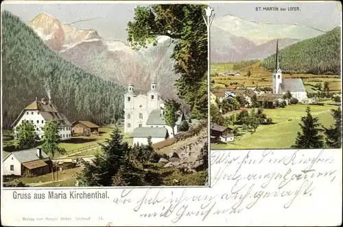 Ak Sankt Martin in Salzburg, Maria Kirchental, Kirche