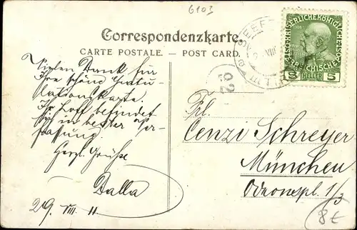 Ak Reith in Tirol, Totalansicht, Gasthof zur schönen Aussicht