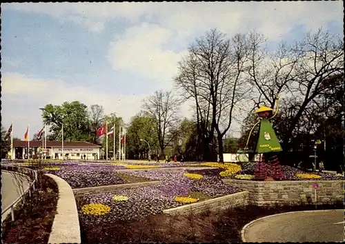 Ak Hamburg Mitte St. Pauli, Internationale Gartenbauausstellung 1963, IGA, Blumenbeete
