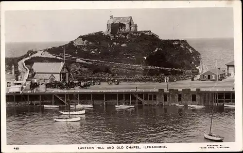 Ak Ilfracombe Devon South West, lantern hill and old chapel