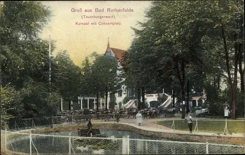 Ak Bad Rothenfelde am Teutoburger Wald, Kursaal mit Konzertplatz