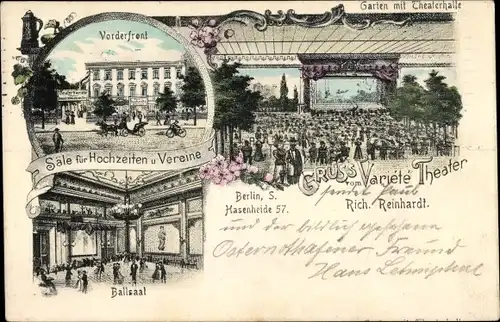 Litho Berlin Kreuzberg, Variété Theater, Inh. Richard Reinhardt, Hasenheide 57