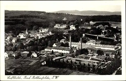 Ak Bad Rothenfelde am Teutoburger Wald, Fliegeraufnahme, Panoramablick auf die Stadt