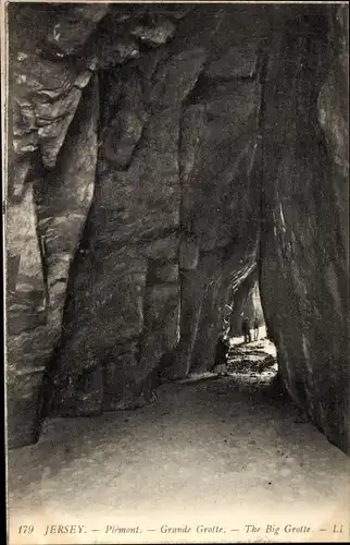 Ak Plémont Jersey Kanalinseln, Grande Grotte, the Big Grotte, Felspartie