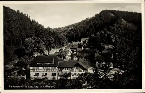 Ak Loquitzgrund Falkenstein Ludwigsstadt in Oberfranken, Ansicht vom Ort
