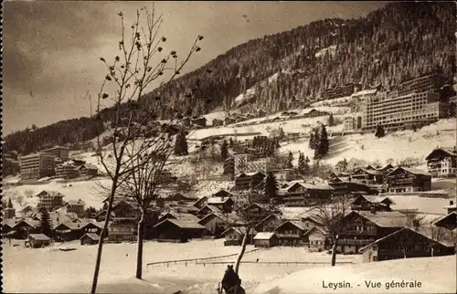 Ak Leysin Kt. Waadt Schweiz, Vue generale de la Ville