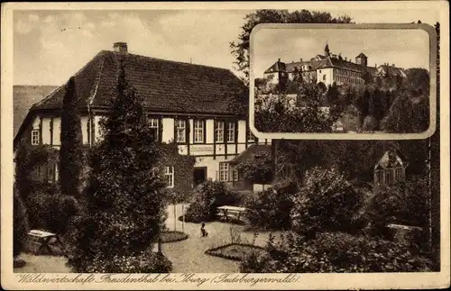 Ak Bad Iburg in Niedersachsen, Waldwirtschaft Freudenthal, Schloss, Abtei