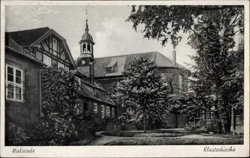 Ak Walsrode in der Lüneburger Heide, Klosterkirche, Außenansicht