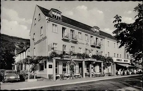 Ak Kamp Bornhofen Mittelrheintal, Hotel Deutsches Haus, Inh. Karl Kimmel, Geschäft Arnold Weber