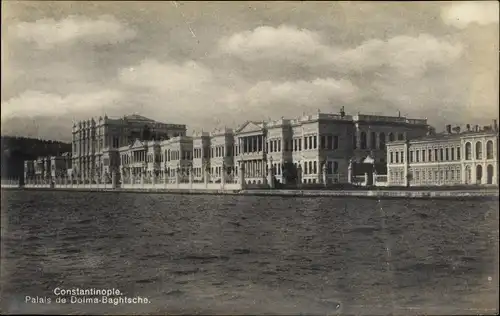 Ak Konstantinopel Istanbul Türkei, Palais de Dolma Baghtsche