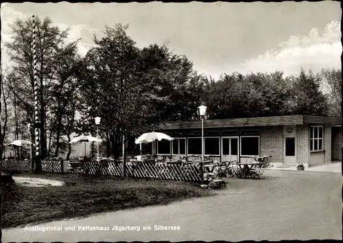 Ak Ostercappeln in Niedersachsen, Ausflugslokal und Kaffeehaus Jägerberg am Silbersee