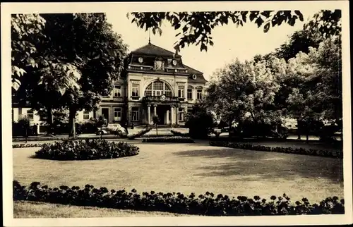 Ak Bad Rothenfelde am Teutoburger Wald, Badehaus mit Garten, Vorderseite