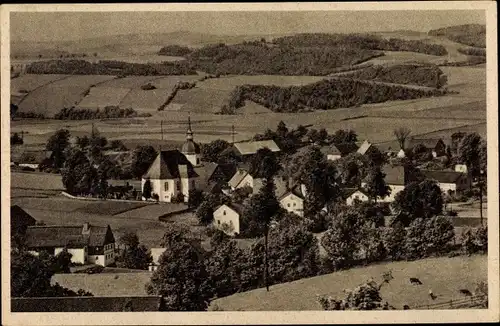 Ak Johnsbach Glashütte im Osterzgebirge, Totalansicht