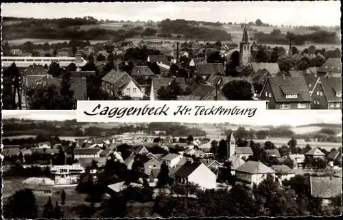 Ak Laggenbeck Ibbenbüren, Stadtpanorama, Glockenturm, Dächer