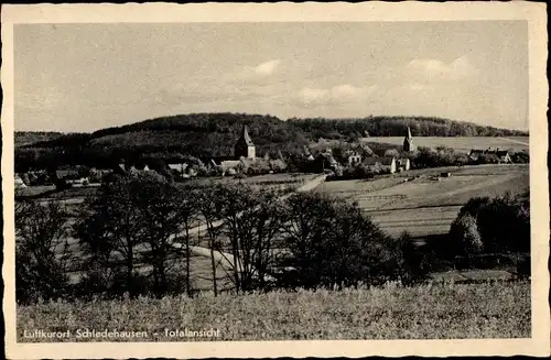 Ak Schledehausen Bissendorf in Niedersachsen, Stadtpanorama, Glockenturm