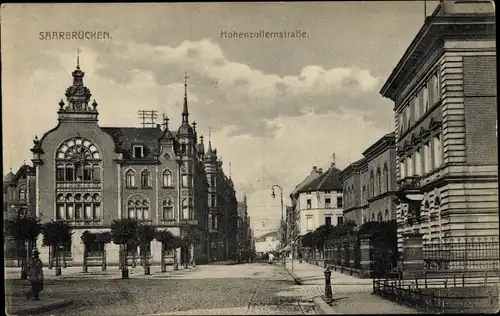 Ak Saarbrücken im Saarland, Hohenzollernstraße