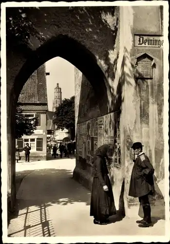 Ak Nördlingen im Nördlinger Ries Schwaben, Am Deininger Tor