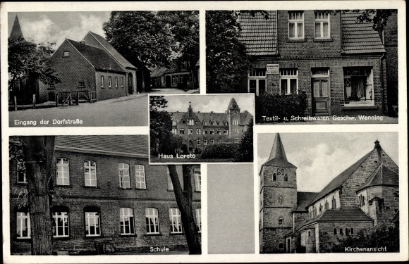 Ak Leer Horstmar Nordrhein Westfalen Ansichten Haus Loreto
