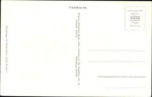 Ak Dresden Nordost Weißer Hirsch, Luisenof, Blick auf Dresden, Hahn 7934