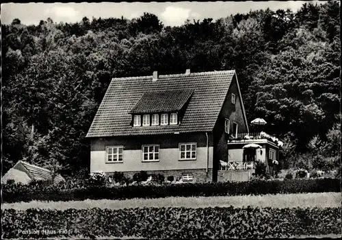 Ak Schnathorst Hüllhorst Westfalen, Pension Haus Fiddi, Panorama, Bes. Elfriede Unterkötter
