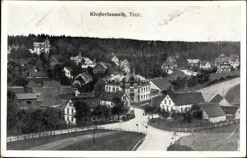 Ak Bad Klosterlausnitz in Thüringen, Panoramaansicht von Ortschaft und Umgebung