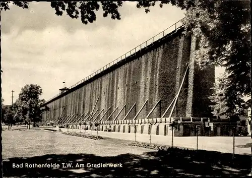 Ak Bad Rothenfelde am Teutoburger Wald, Partie am Gradierwerk