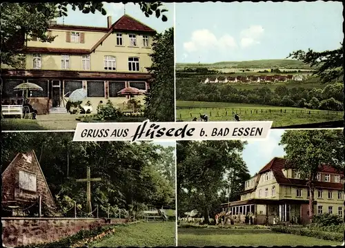 Ak Hüsede Bad Essen in Niedersachsen, Ansichten vom Ort, Totale, Gasthaus