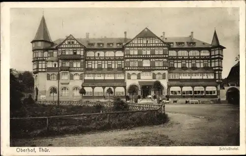 Ak Oberhof im Thüringer Wald, Schlosshotel, Vorderseite