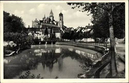 Ak Sigmaringen an der Donau Baden Württemberg, Wasserpartie, Schloss