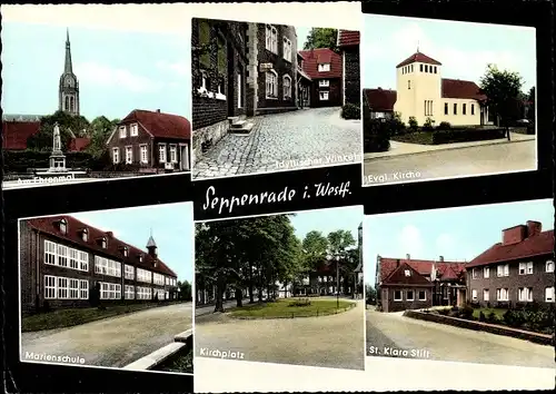 Ak Seppenrade Lüdinghausen im Kreis Coesfeld Nordrhein Westfalen, St. Klara Stift, Marienschule