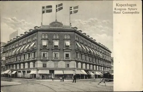 Ak København Kopenhagen Dänemark, Blick zum Hotel Cosmopolite