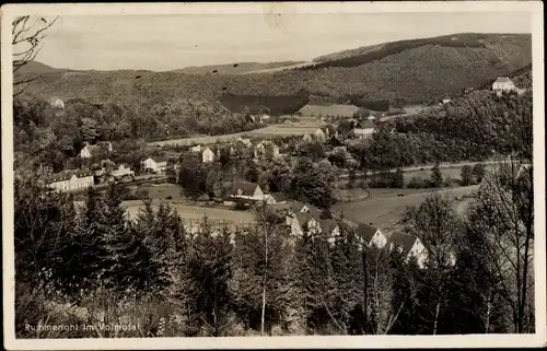 Ak Rummenohl Hagen in Westfalen, Panoramaansicht von Ortschaft, Volmetal, Hotel Dresel