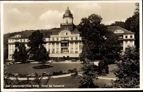 Ak Bad Liebenstein im Thüringer Wald, Blick nach Hotel der Kaiserhof