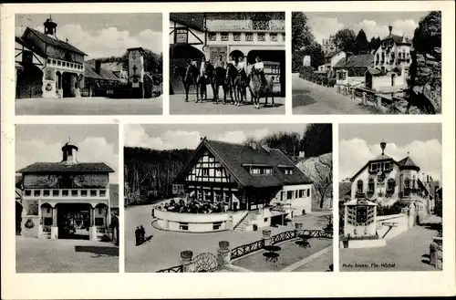 Ak Königstein im Taunus Hessen, Hofgut Rettershof mit Reitschule und Café zum fröhlichen Lamm