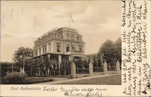 Ak Bad Rothenfelde am Teutoburger Wald, Villa Augusta, Außenansicht