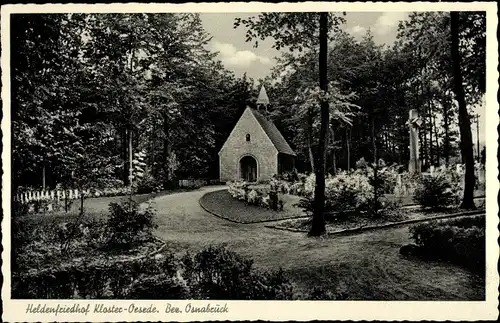 Ak Oesede Georgsmarienhütte in Niedersachsen, Heldenfriedhof, Kloster