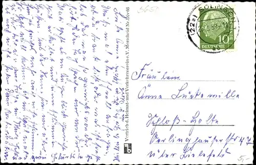 Ak Merscheid Solingen in Nordrhein Westfalen, Merscheider Hof, Dahl, Bech, Mankhauser Pött